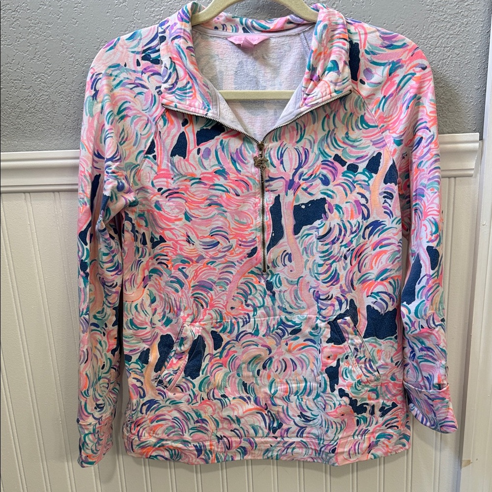Colorful Quarter-Zip Pullover